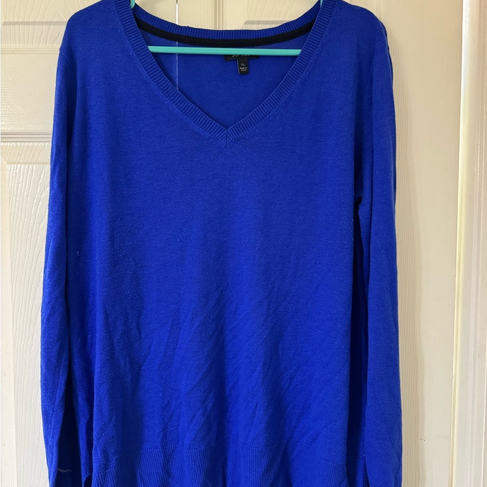 Apt. 9 Women's V-Neck Sweater - Royal Blue
